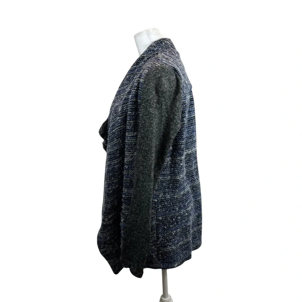 Ladies Lucky Brand Wool Blend Waterfall Collar Cardigan Sweater‎ Size Medium